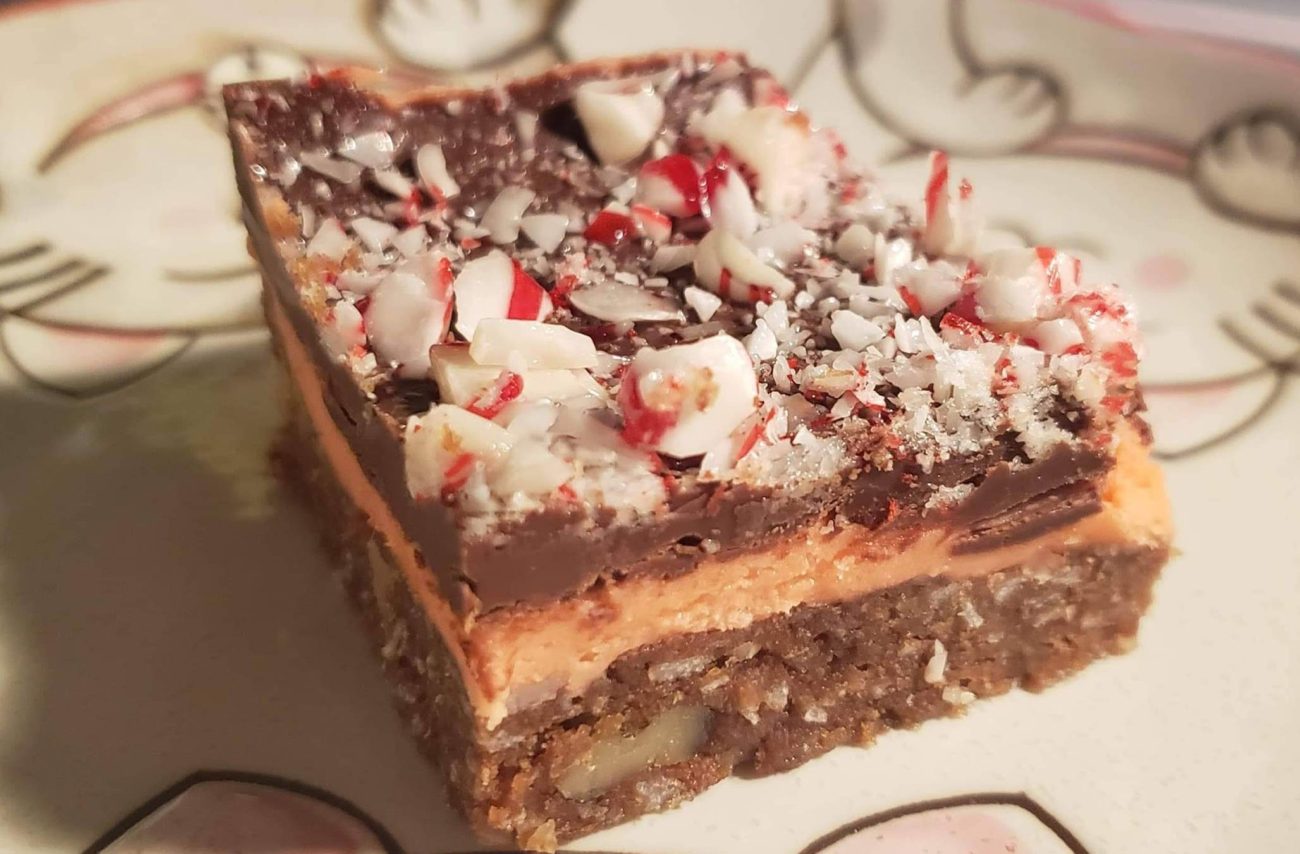 Candy Cane Nanaimo Bars
